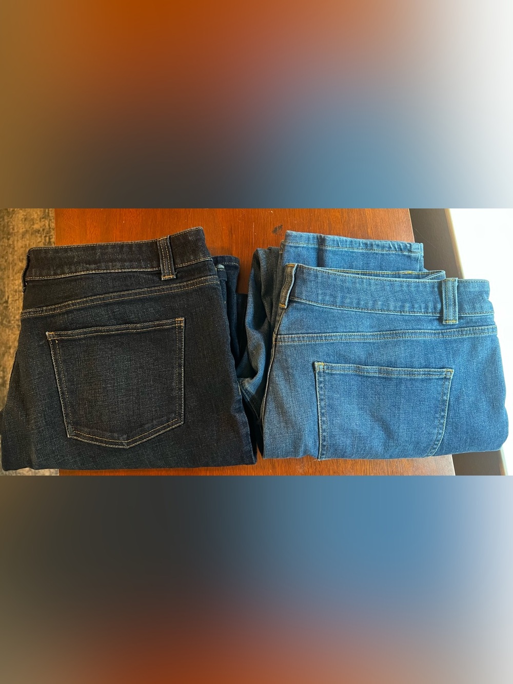 Talbots Boyfriend Jeans - Dark & Light Wash